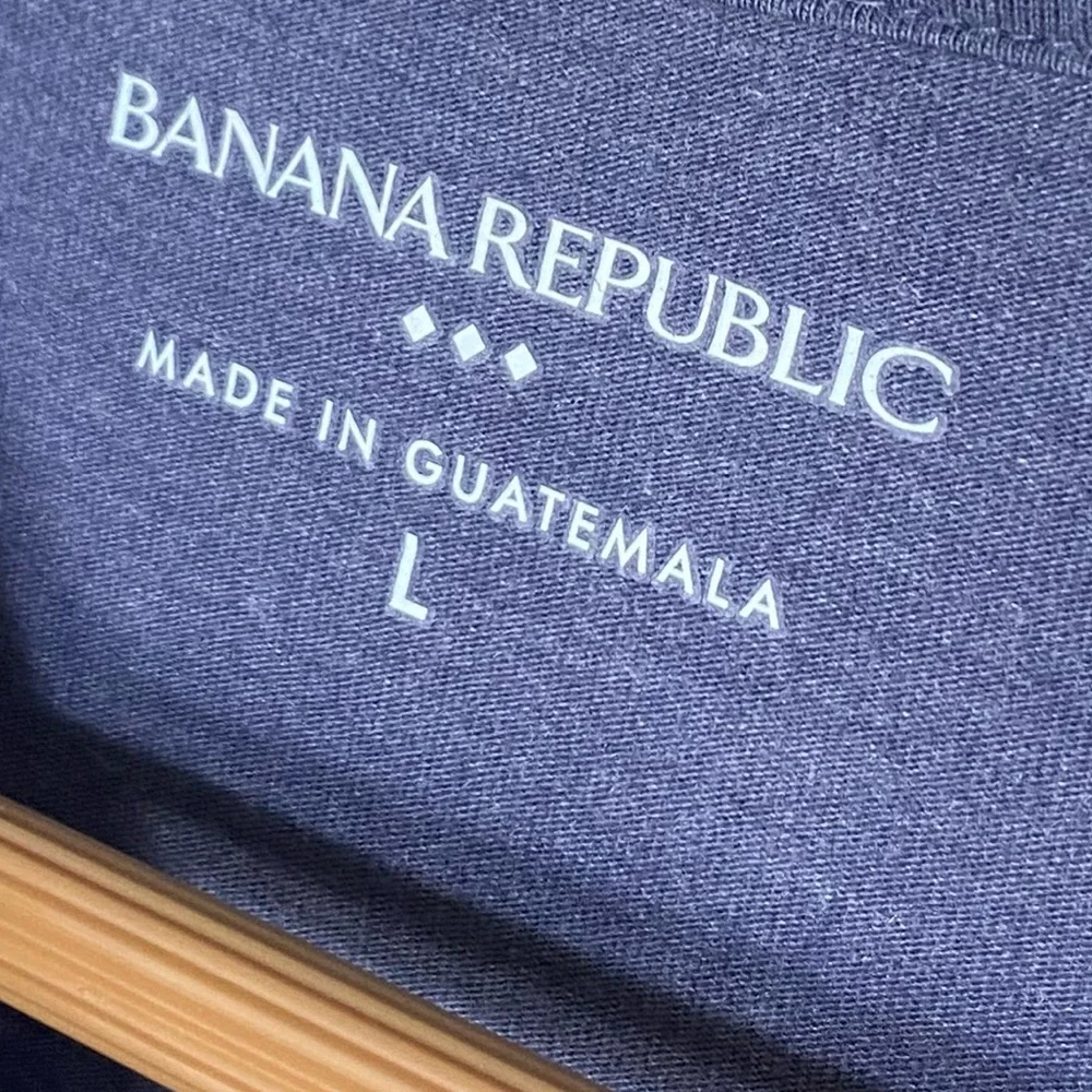 Banana Republic Vintage Graphic Sunrise Flight Blue Short Sleeve T Shirt L - Picture 8 of 10